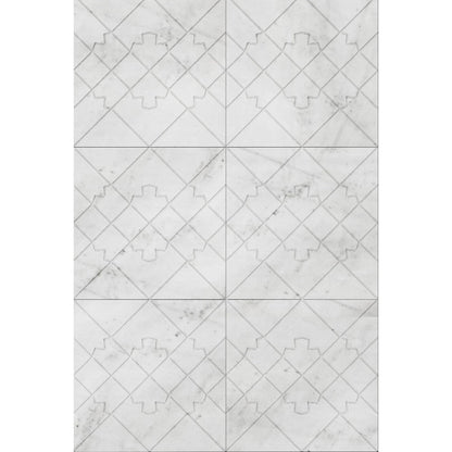 Kemalpasa White Marble Field Dimensional Stone Wall Tile