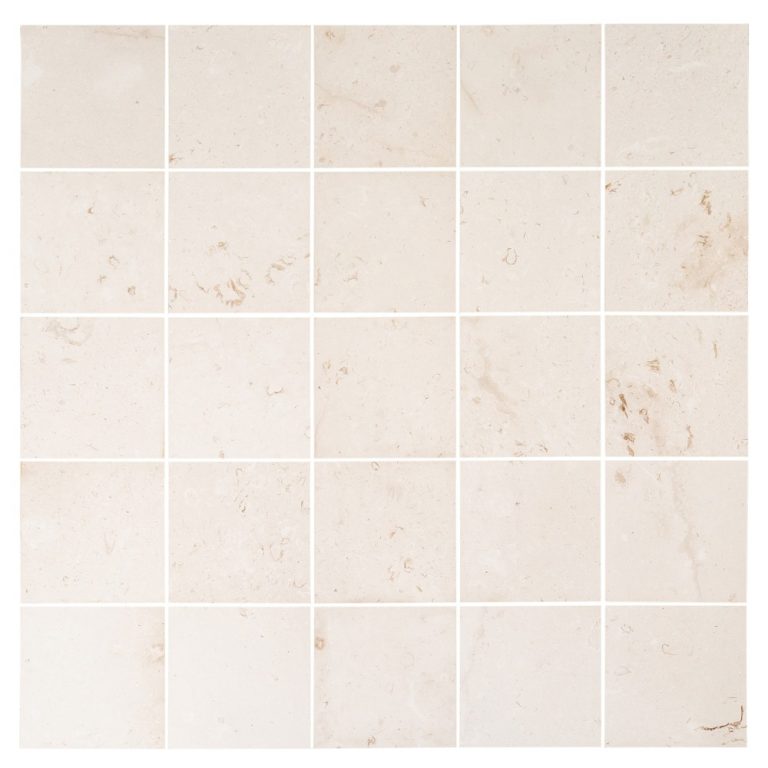 myra white limestone tile top view product shot