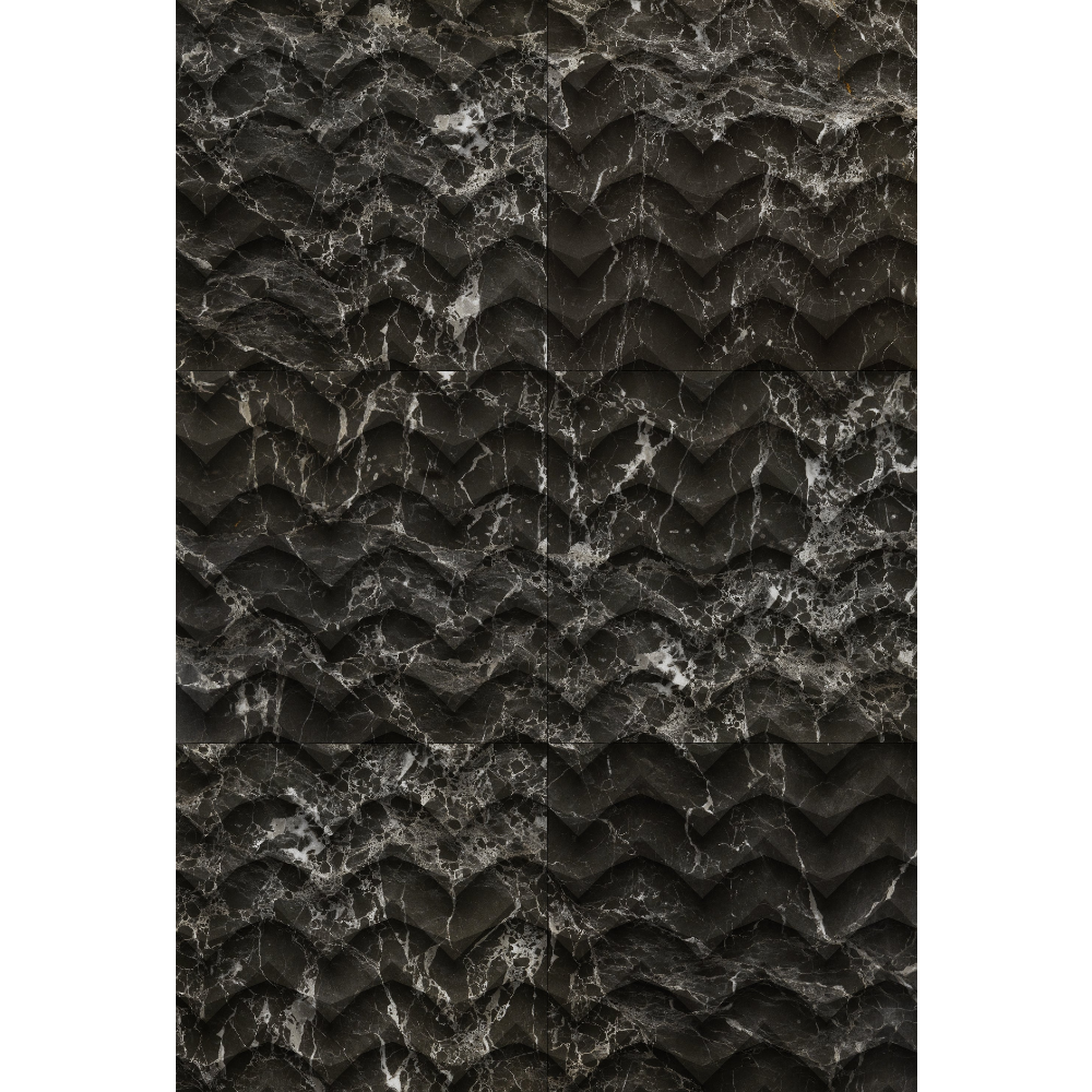 Olive Avantgarde Marble Field Dimensional Stone Wall Tile