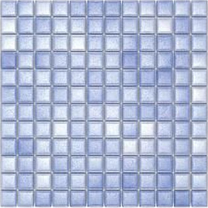 orient solid glass mosaic tile size 12"x12" (30cmx30cm) SKU-935740 light blue color pattern picture