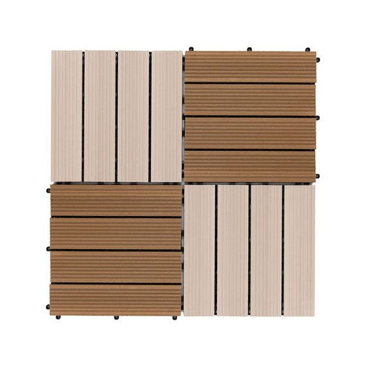 pensa beige mix composite wood decking 12"x12" size SKU 998012 product shot