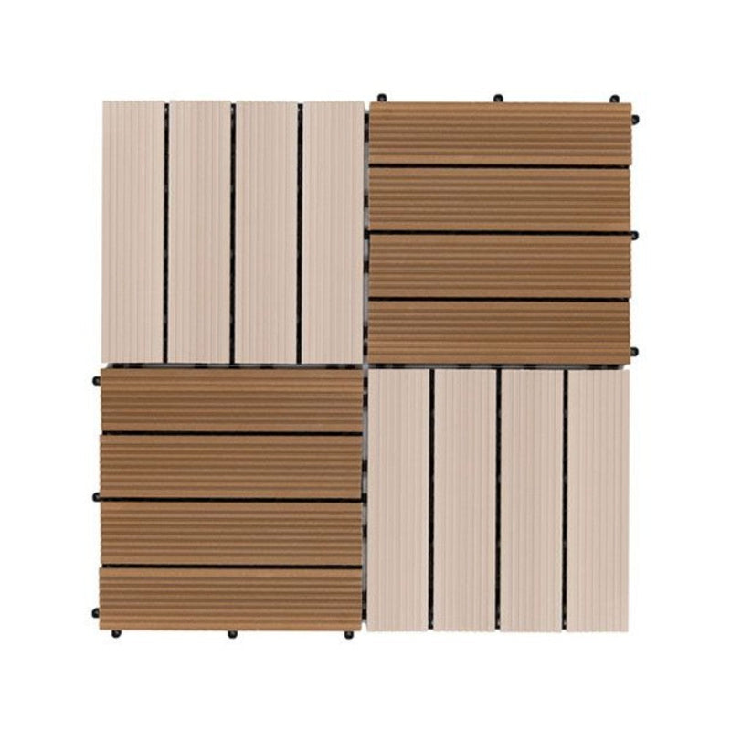 pensa beige mix composite wood decking 12"x12" size SKU 998012 product shot