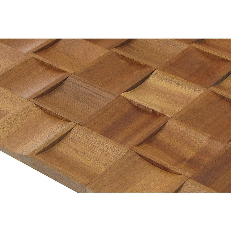 Sapele Square Pattern Design Wood Mosaic Tiles