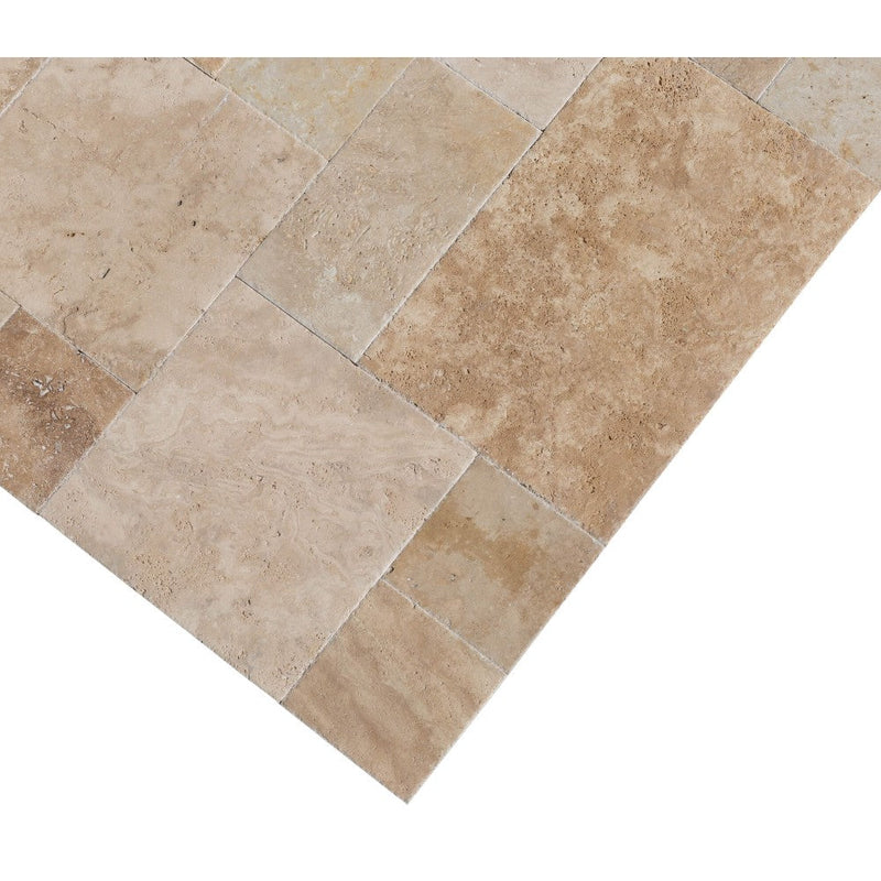 Scott Rustic Antique French Pattern Set Travertine Tile