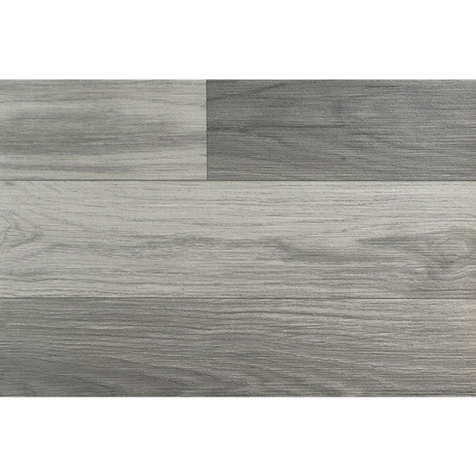 PVC floor covering thickness 2mm 18"x18" size wood look grey color SKU-979232 product shot