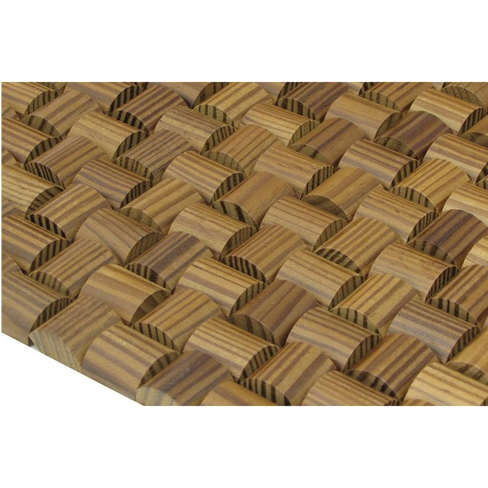 Thermowood US Pine Square Pattern Design Wood Mosaic Tiles