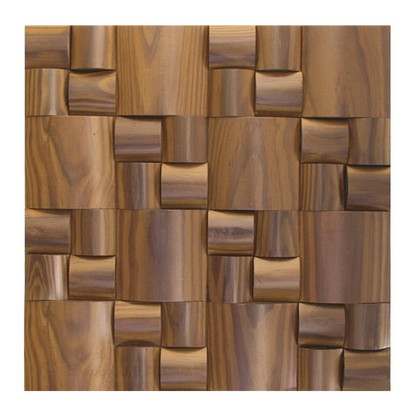 Thermowood US Pine Square Pattern Design Wood Mosaic Tiles