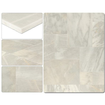 Fume Gray Pattern Set Marble Tile