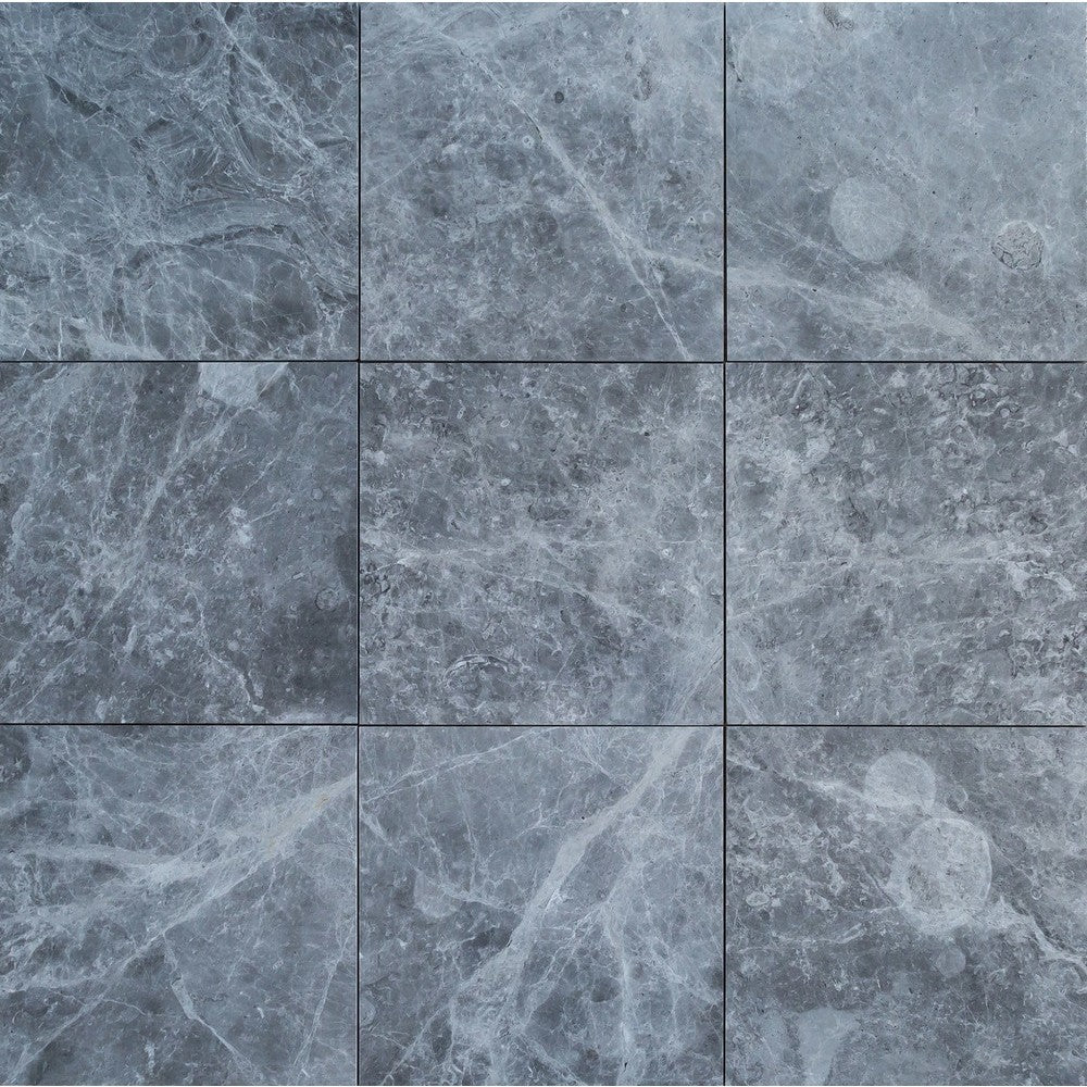 tundra earth grey marble tile surface polished edge straight SKU-10087356 product shot top view