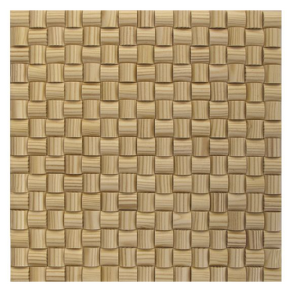 US Pine Square Pattern Design Wood Mosaic Tiles