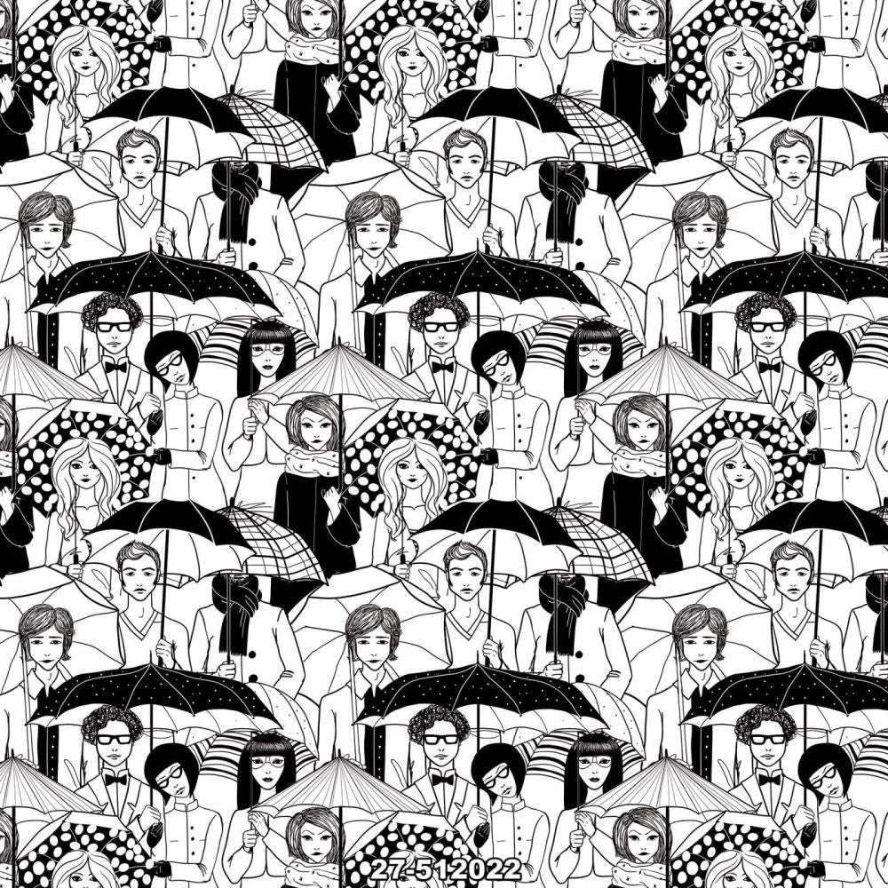 wallpaper teenage room size 21"x394" (0.5mx10.5m) humans SKU-122159 product shot