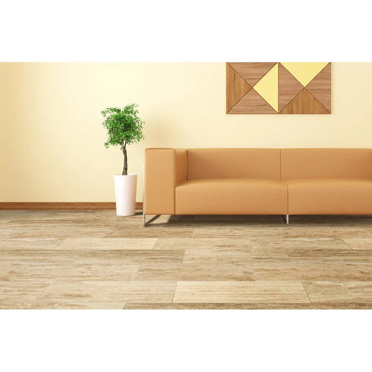 Walnut Vein-cut Travertine Floor and Wall Tile