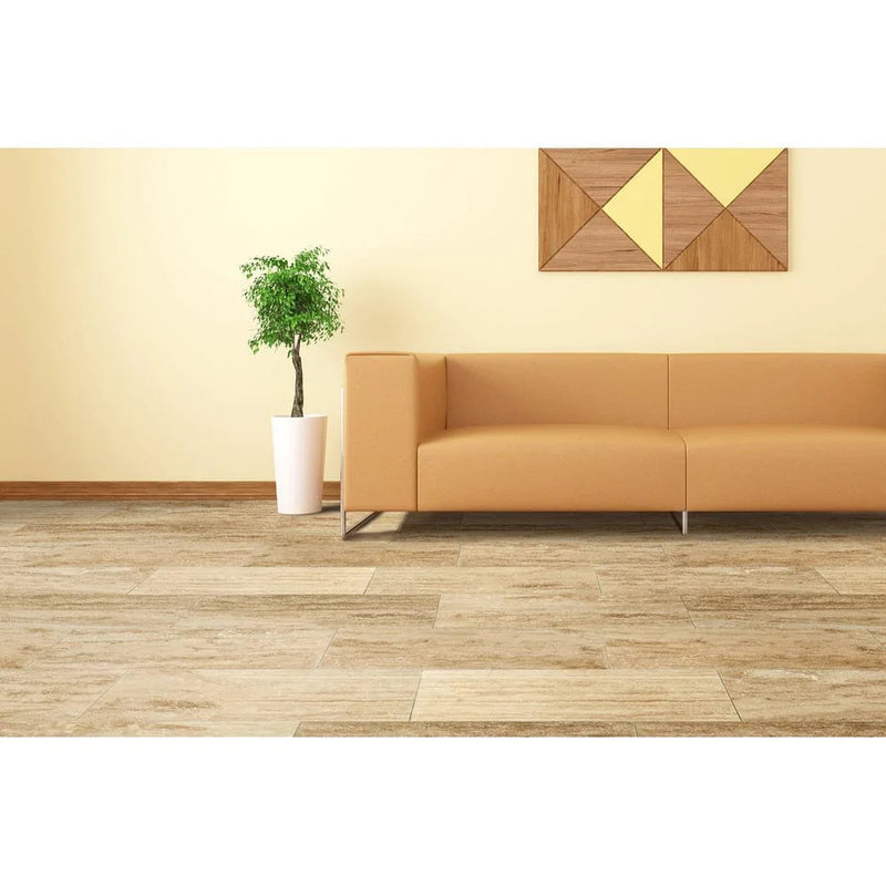 Walnut Vein-cut Travertine Floor and Wall Tile