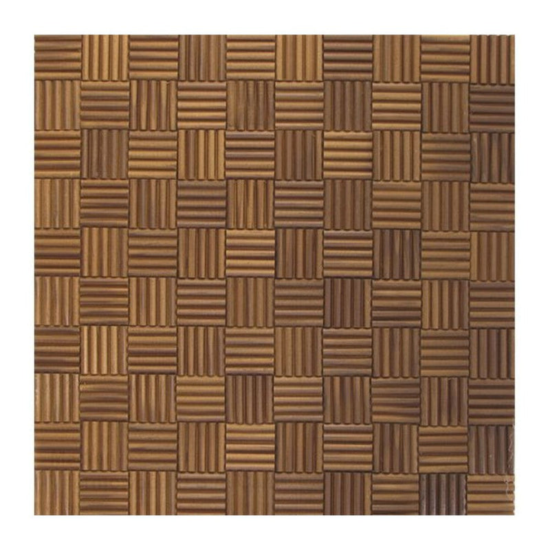 Thermowood US Pine Pattern Design Wood Mosaic Tiles