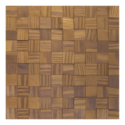 Thermowood US Pine Pattern Design Wood Mosaic Tiles