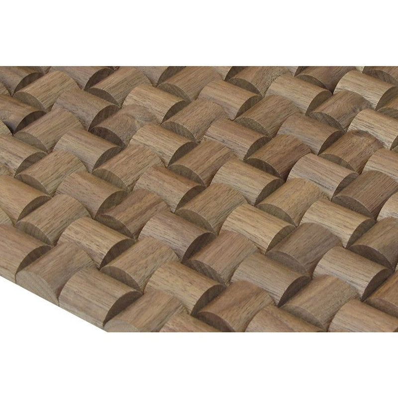US Walnut Square Pattern Design Wood Mosaic Tiles