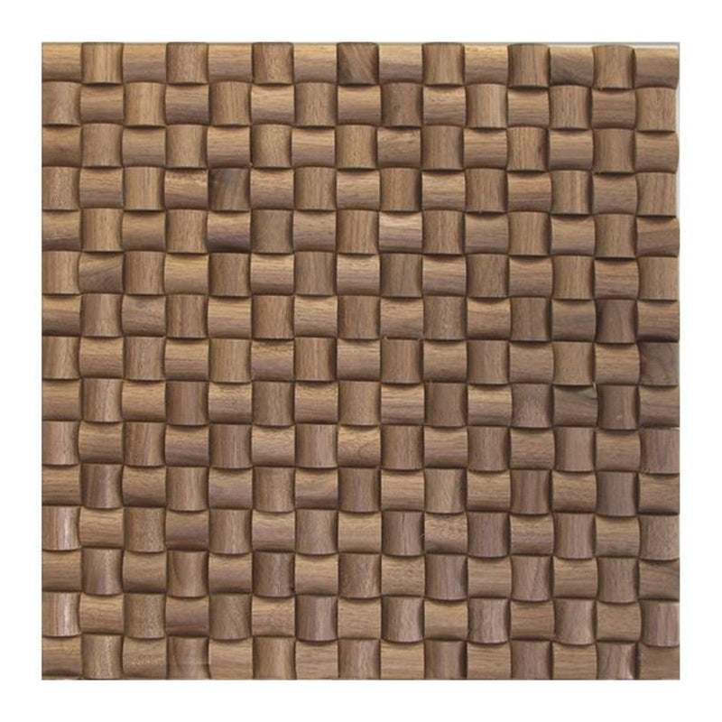 US Walnut Square Pattern Design Wood Mosaic Tiles