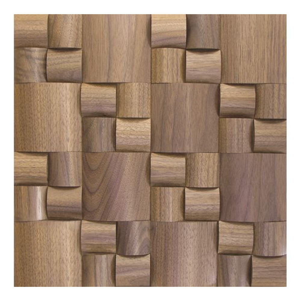 US Walnut Square Pattern Design Wood Mosaic Tiles