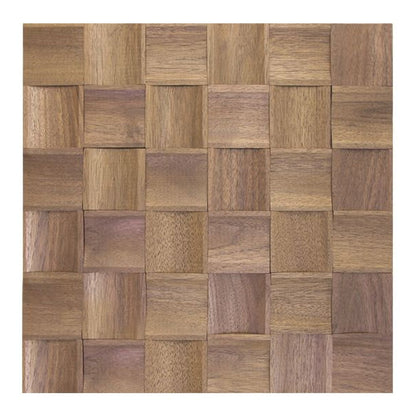 US Walnut Square Pattern Design Wood Mosaic Tiles